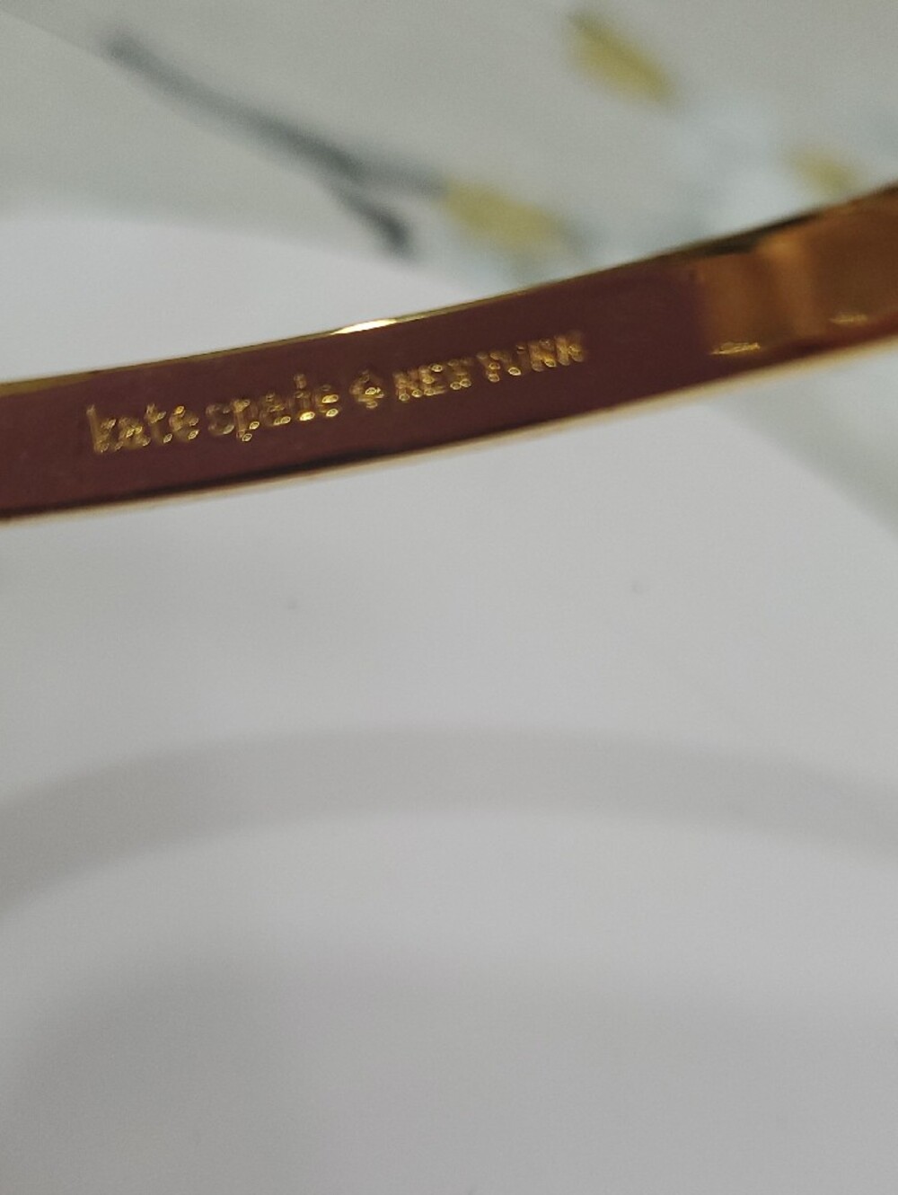 kate spade Gold Bow Pavé Crystal Bangle Bracelet - Picture 8 of 11